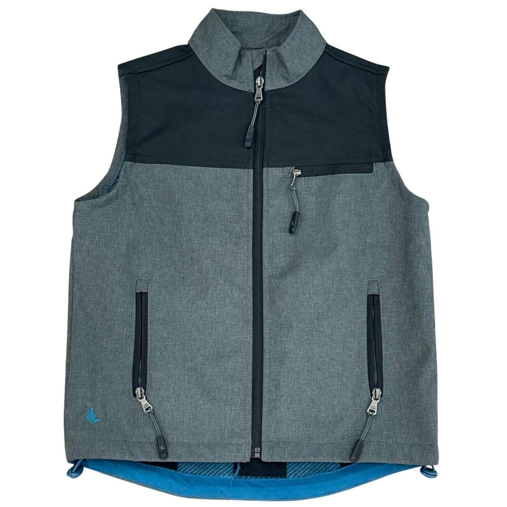 Cody James Boys Gray Softshell Zip Vest Youth Medium